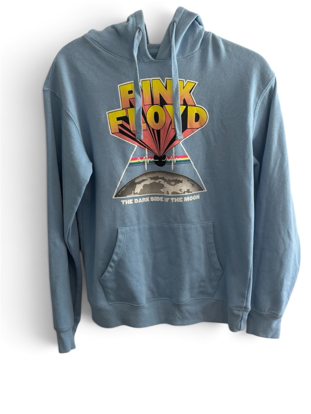 Pink Floyd Dark Side of the Moon Light Blue Hoodie Size S